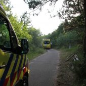 Wielrenners botsen in duinen op elkaar Noordwijk